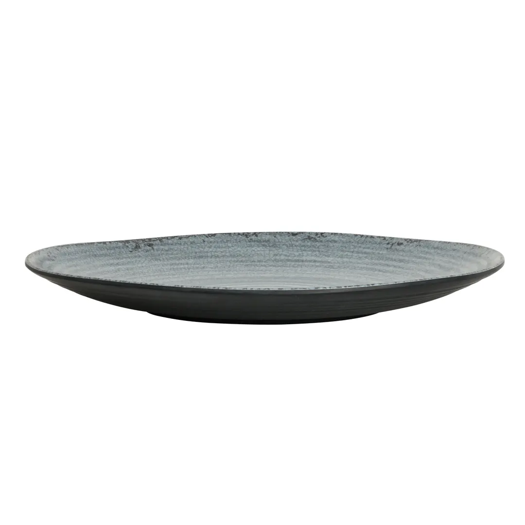 Steelite 7184TM073 - 6.5" Round Melamine Plate, Pompeii Slate Design, Reusable - 1 Dozen