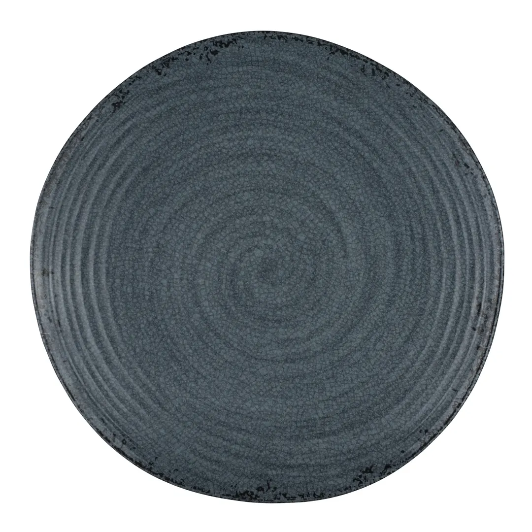 Steelite 7184TM073 - 6.5" Round Melamine Plate, Pompeii Slate Design, Reusable - 1 Dozen