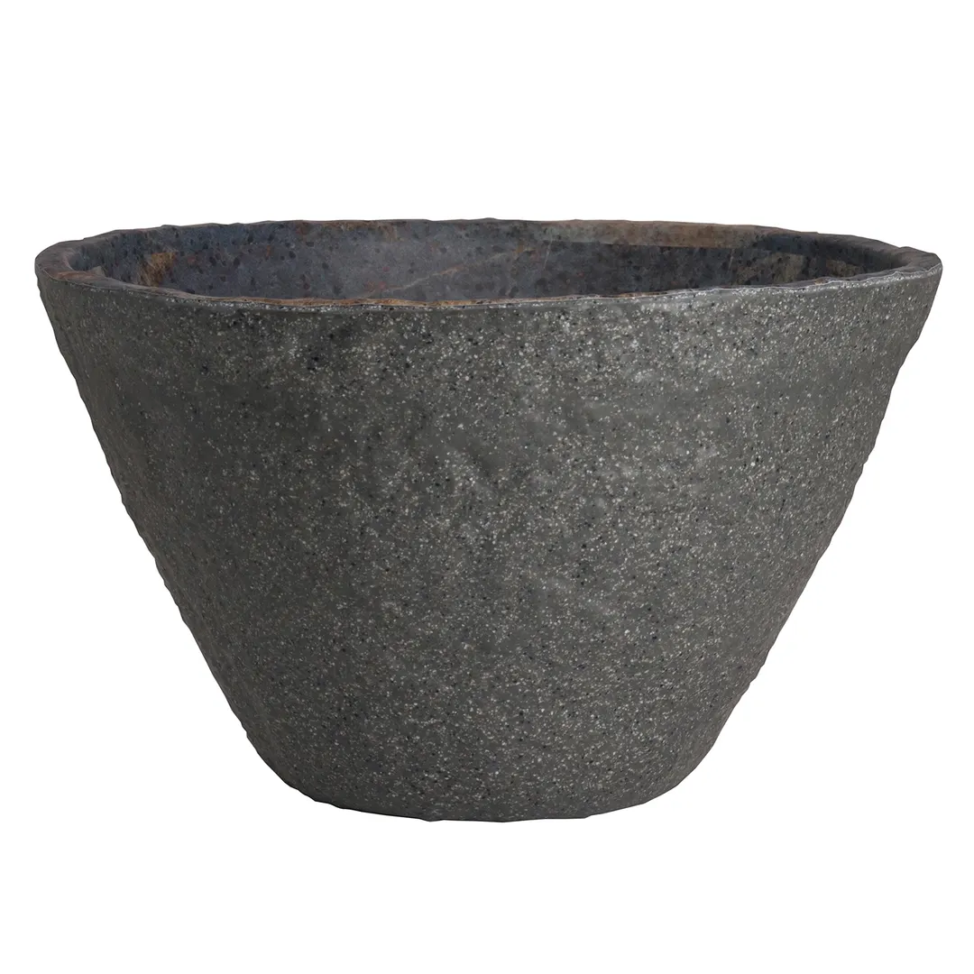 Steelite 7192TM303 V‑Shape 4‑Quart (1 gal) Melamine Bowl, 9.875" x 6.125" Quarry - 6/Case