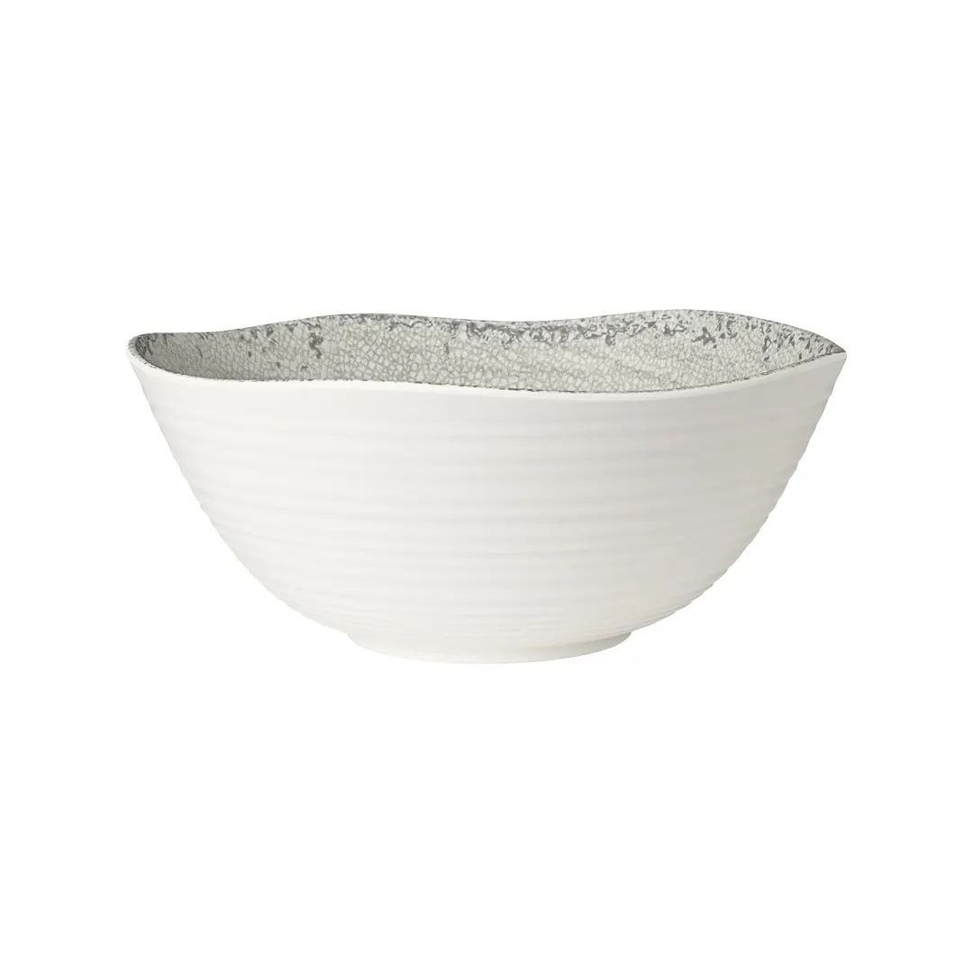 Steelite 7194TM042 - Round Plastic Bowl, 4 qt (128‑159 oz), 11.25" Black Melamine, - 8/Case
