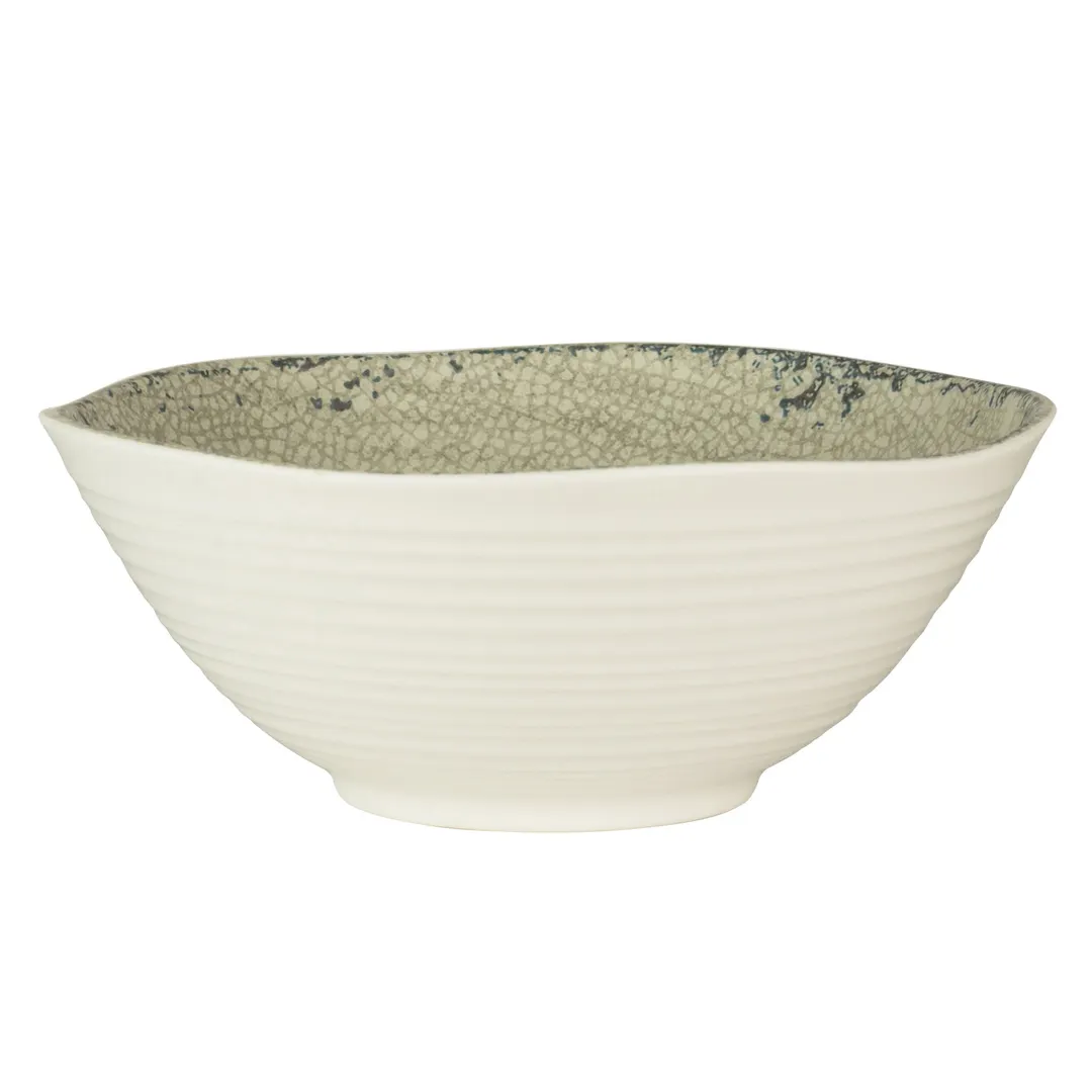 Steelite 7194TM070 - 12.75 oz Round Melamine Bowl, 5.5" Diameter, Pompeii Stone Finish - 1 Dozen