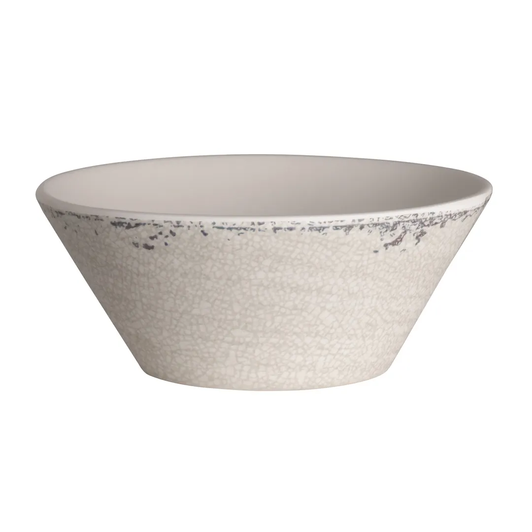 Steelite 7194TM082 - V-Shape Bowl, 1.25 qt (7.875" x 2.75"), Pompeii Stone Melamine - 6/Case
