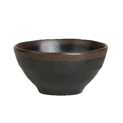 Steelite 7199TM002 - Greystone Gray Round Melamine Bowl, 4.375" x 2.125", 9.25 oz Capacity - 1 Dozen