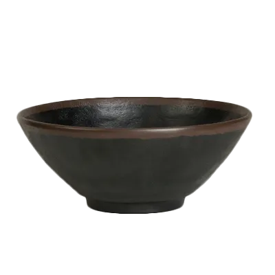 Steelite 7199TM006 - Greystone Gray Round Melamine Bowl, 6.875" x 2.875", 29.25 oz 0.9qt - 1 Dozen