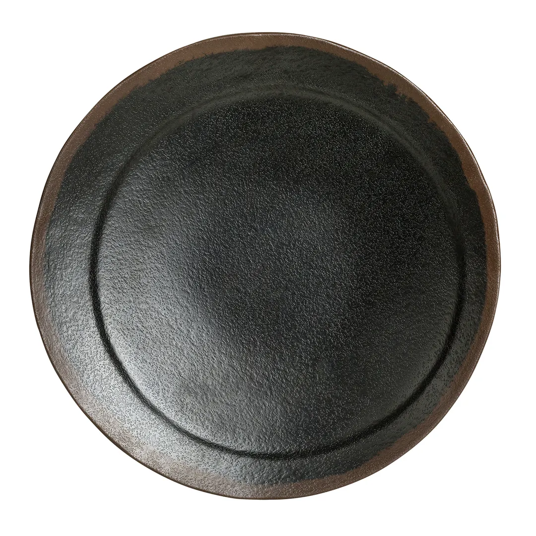 Steelite 7199TM012 Melamine Round Plate, 6.375" Greystone Gray, Durable Dinnerware - 1 Dozen