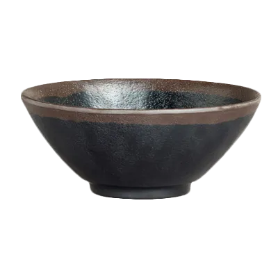 Steelite 7199TM018 - 14 Oz Melamine Round Bowl, Gray, 5.5" Diameter, 2.25" Height - 1 Dozen