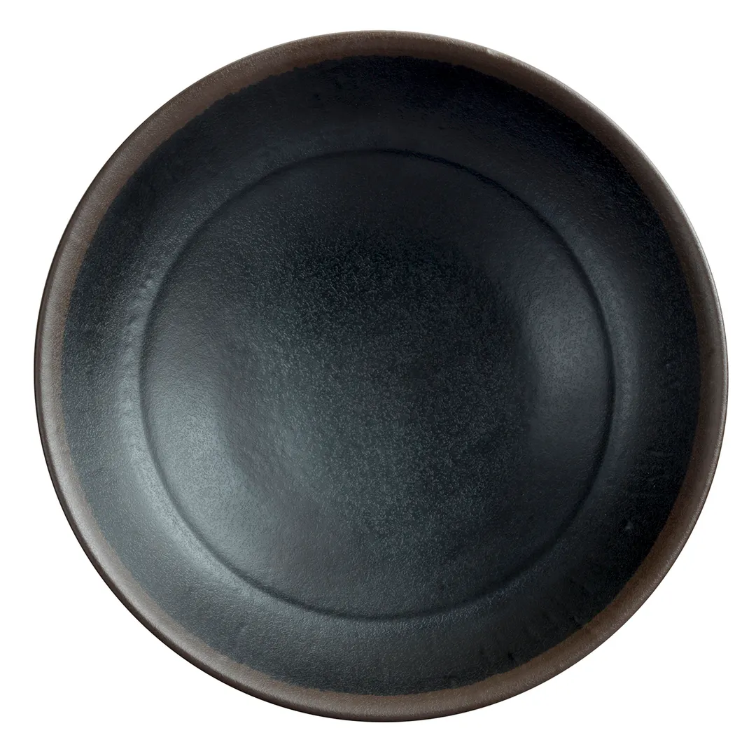 Steelite 7199TM022 Round Melamine Bowl, 1.5 Qt (9.75" Diameter x 2.5" Height), Greystone - 1 Dozen