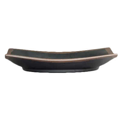 Steelite 7199TM023 Square Melamine Plate 9.25" x 9.25" Greystone Gray Coupe - 1 Dozen