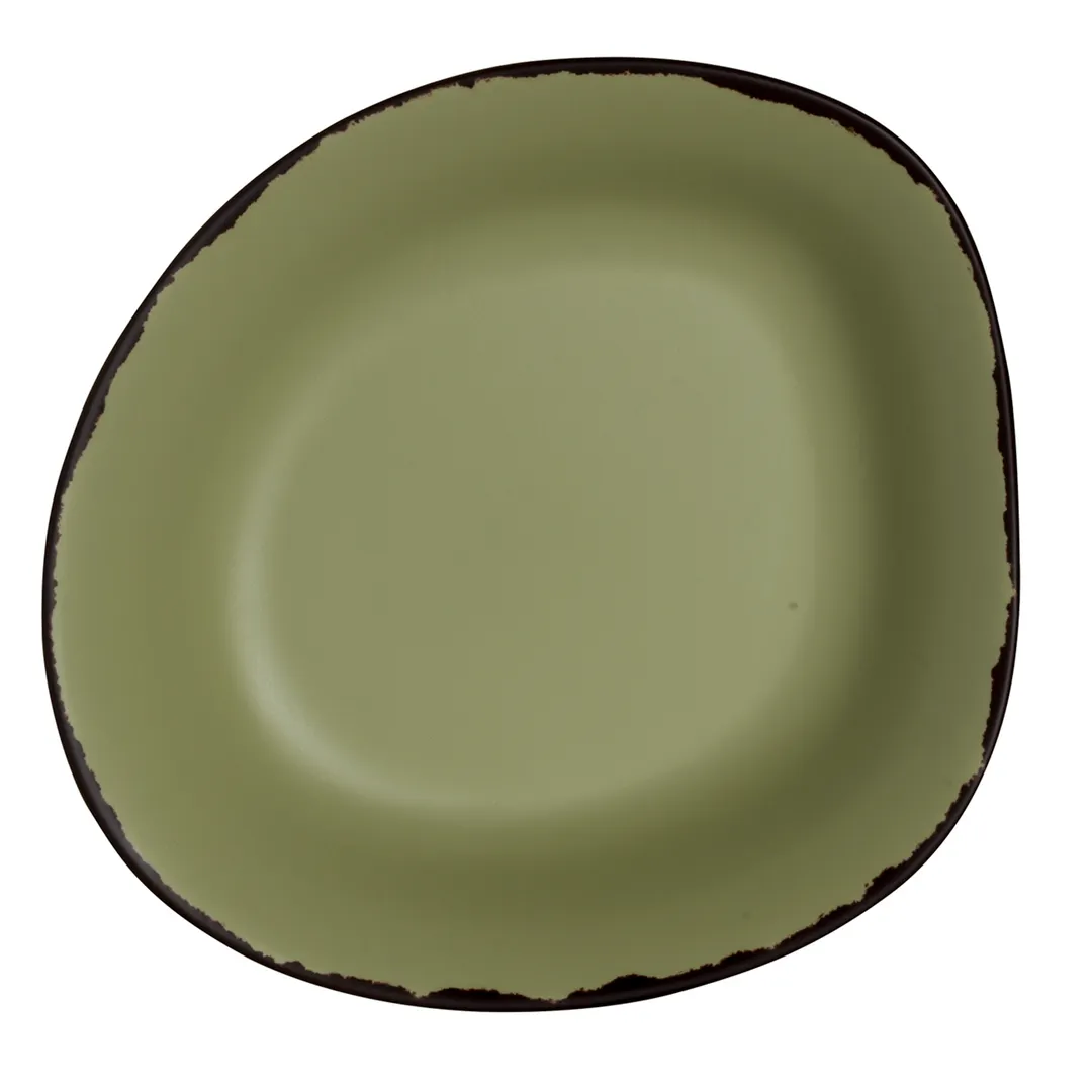 Steelite 7216DD023 Pasta Bowl, 10" Green Melamine, 1.25 Qt (34 Oz), Reusable - 1 Dozen