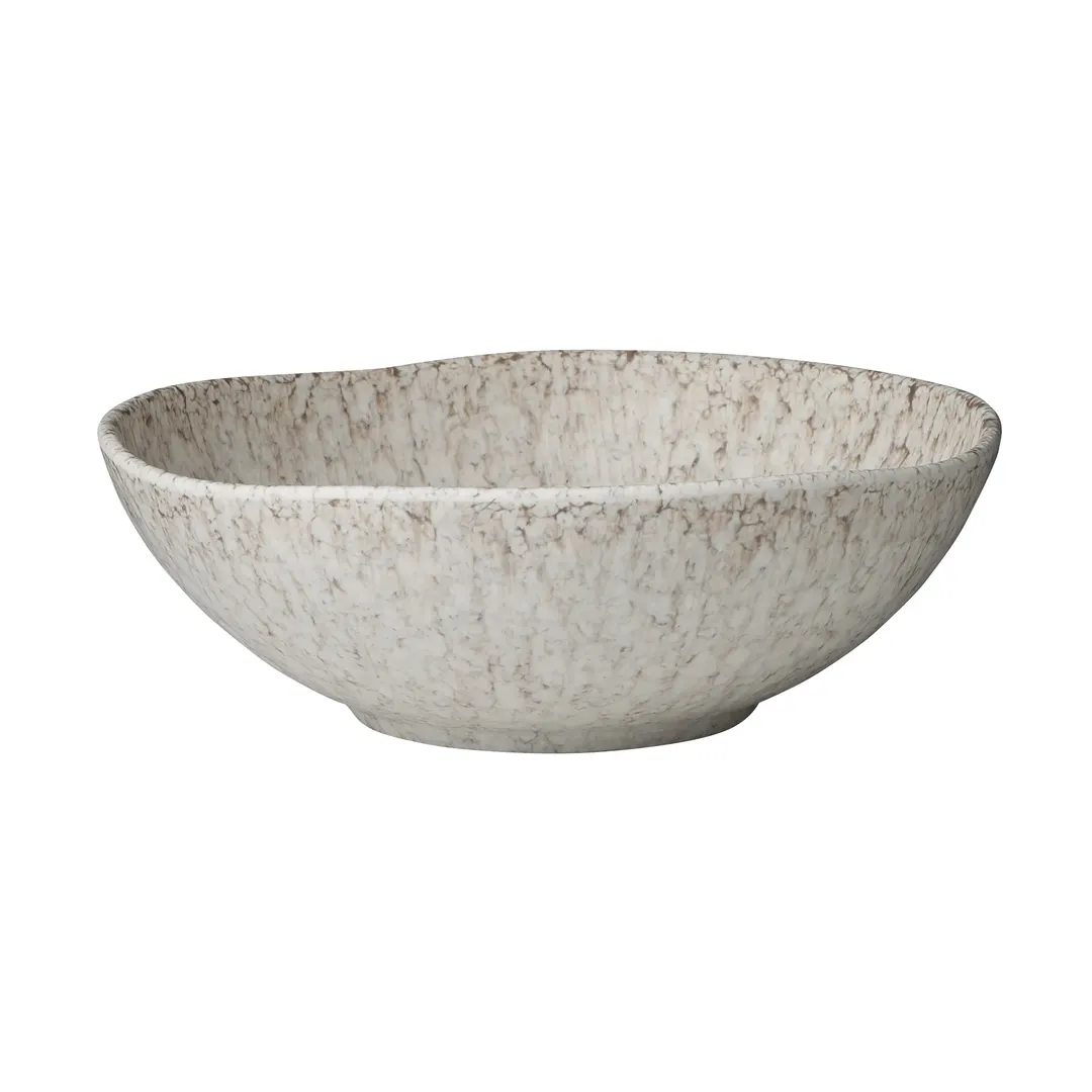Steelite 7220TM713 Round Melamine Bowl, 10" Diameter, 1.375 Qt, White, Dishwasher Safe - 6/Case