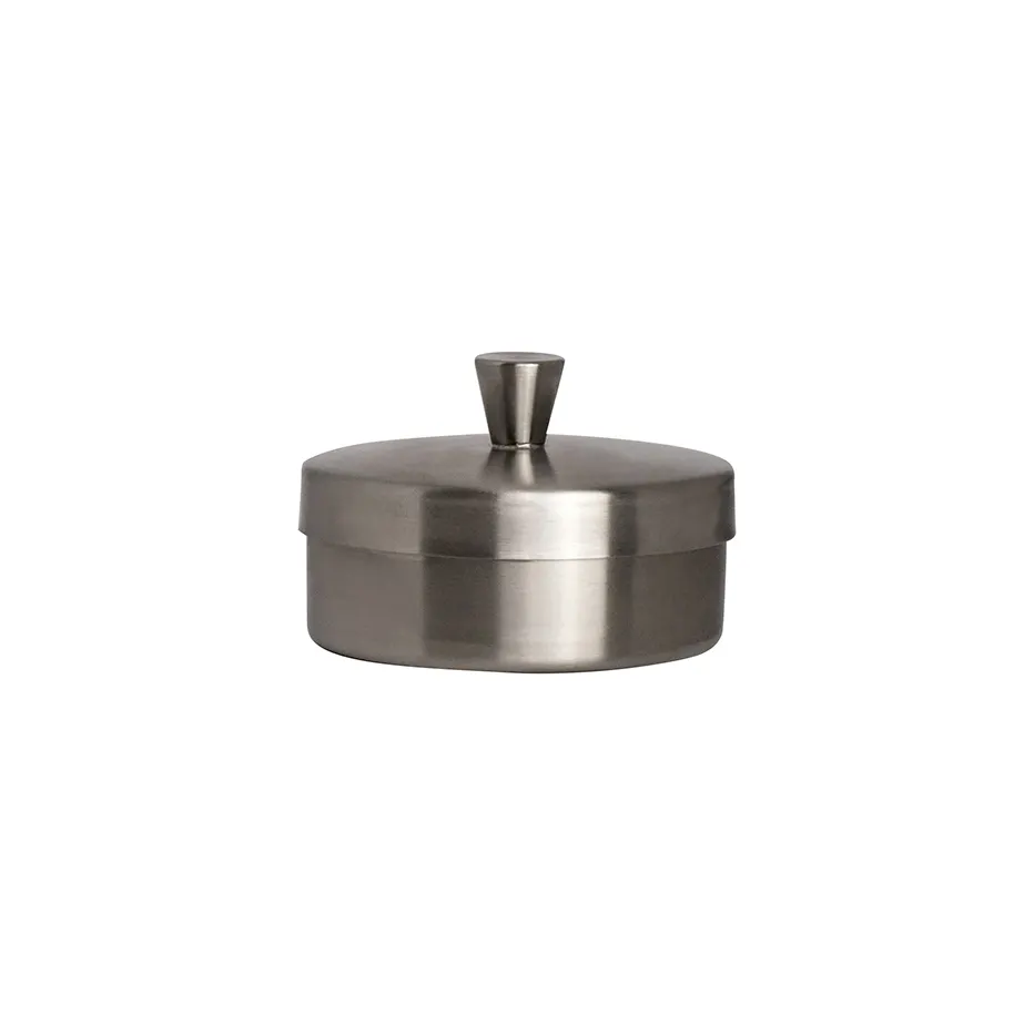 Steelite 7347MW136 Butter Dish, 5.25 Oz, 3.25" x 2.25", Round Stainless Steel - 1 Dozen