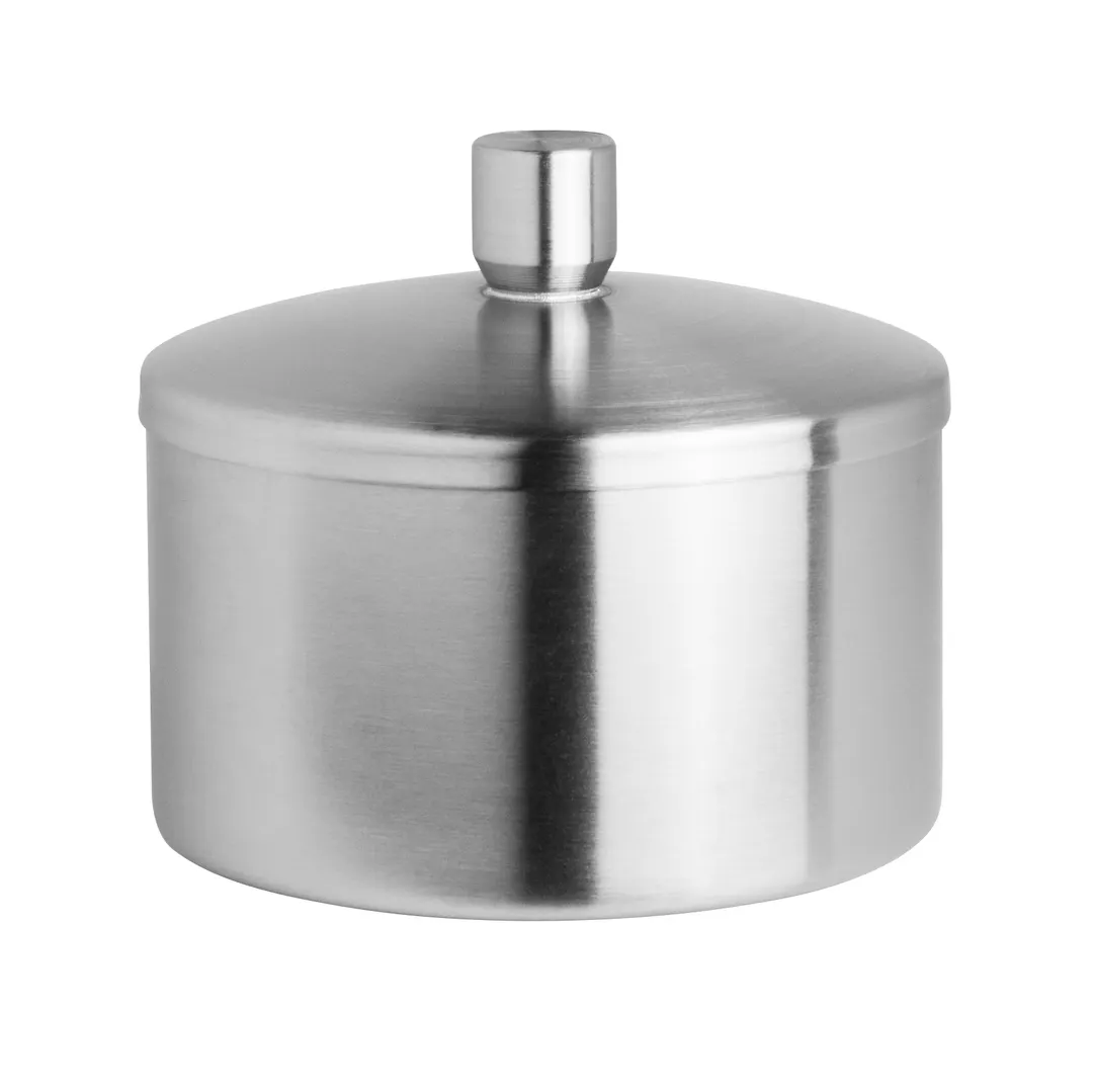 Steelite 7347MW143 Sugar Bowl With Cover, 12.5 Oz, Royce Finish, Steel, Spill‑Resist - 1 Dozen