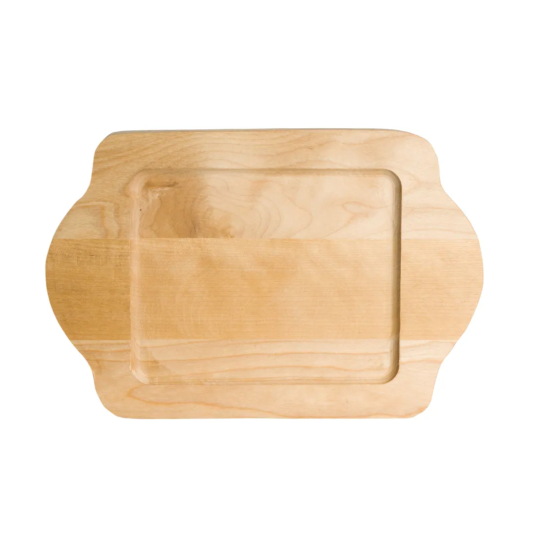 Steelite 7360MW100 - Natural Wood Oval Tray, 9.5" x 6.25" x 0.625", Hand Wash Only, 1 Dozen