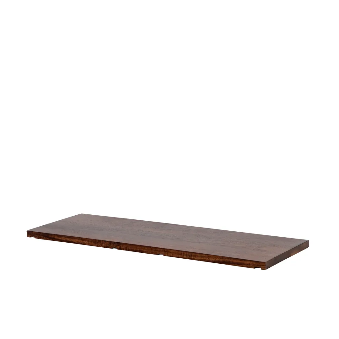 Steelite 7367MW503 Connector Tile, 24.0" x 8.125" x 0.625", Dark Brown Wood Spire Hand Wash - 1/Case