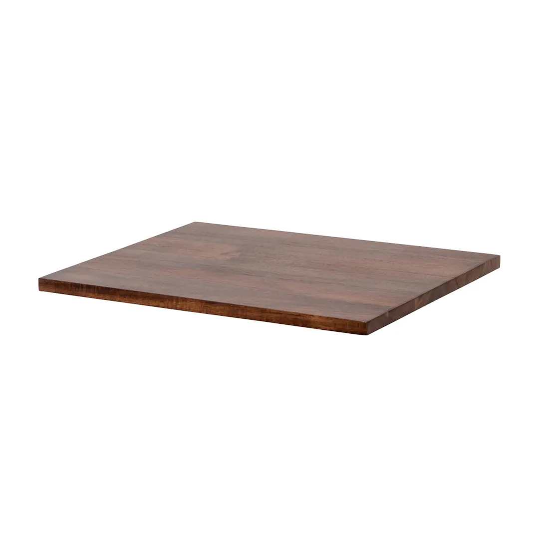 Steelite 7367MW509 - 1/2 Tile Wood Crate, 11.5" x 13.875" x 0.65", Dark Brown Hand Wash Only - 1/Case