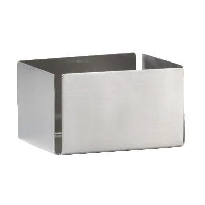 Steelite 7600CV013 Sugar Packet Holder, 3.125" x 2.5" x 1.75" Stainless Steel, 3" Size - 1 Dozen