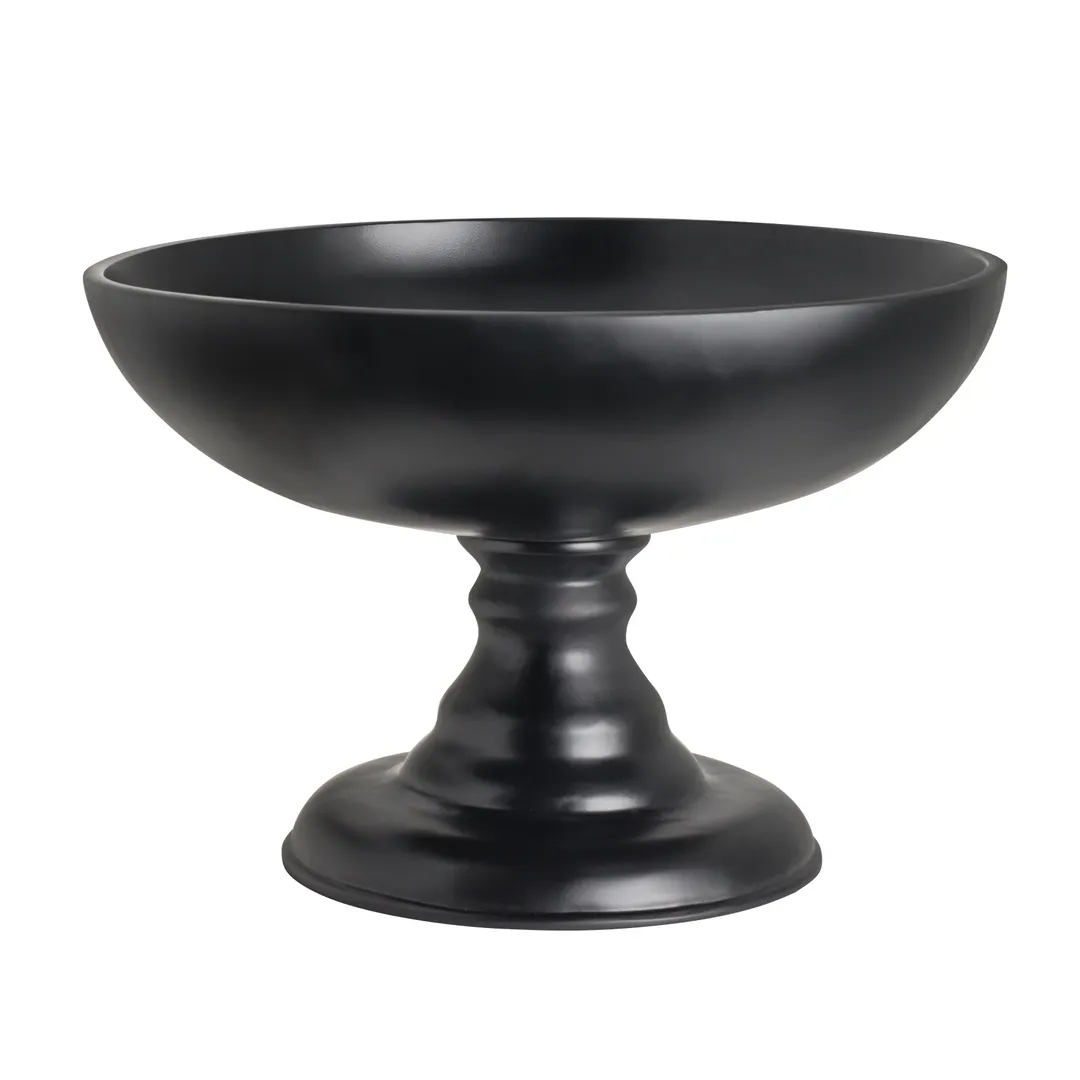 Steelite 7710ER001 Pedestal Stand, 16.0" x 10.75", 10"-14" H, 15"-19" Ø, Black Folio Resin - 1/Case