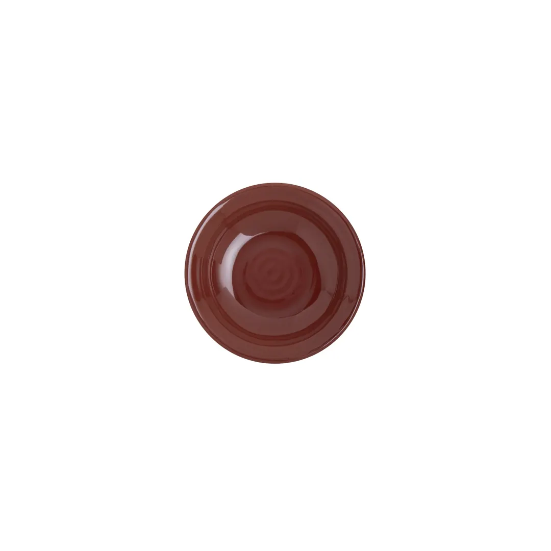 Steelite 7800ZM5007 - 3.5" x 0.75" Round Red Melamine Plate, Brooklyn, Sold per Case - 12/Case