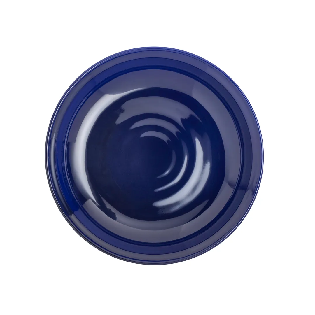 Steelite 7801ZM5068 Deep Round Melamine Plate, 10.5" x 1.75" (1.25 Qt), Brooklyn Blue - 6/Case