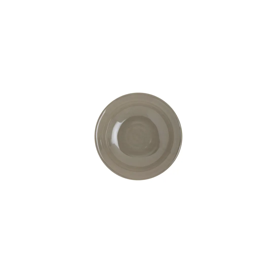 Steelite 7802ZM5007 Melamine Plastic Plate, Round, 3.5" x 0.75", Grey, Brooklyn - 1/Case