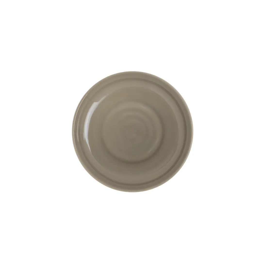 Steelite 7802ZM5008 - 7.0" x 0.75" Round Grey Melamine Plate, 6-7" Diameter, Reusable - 1 Dozen