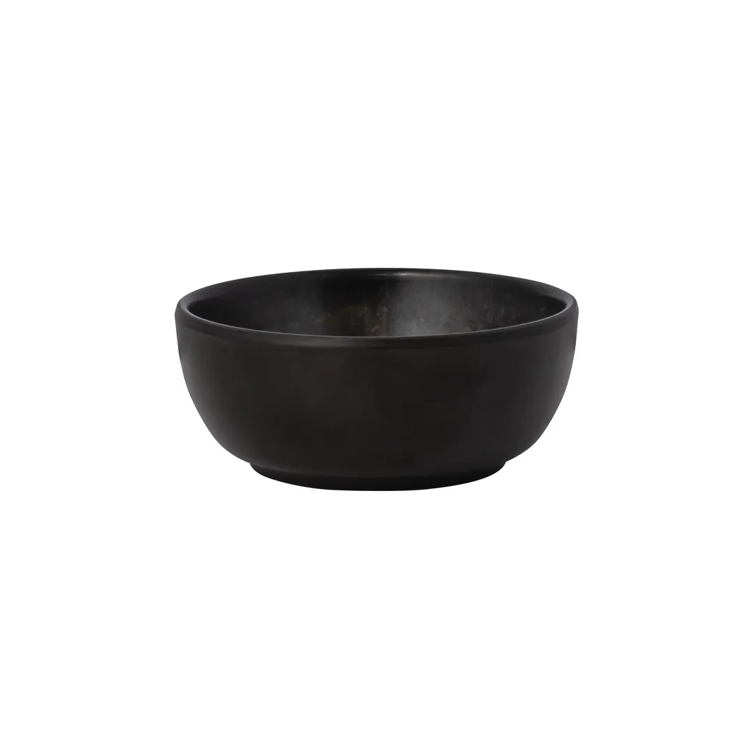 Steelite 7803ZM6000 Melamine Round Bowl, Black, 3.375" x 1.375", 4 oz, Dishwasher Safe - 36/Case