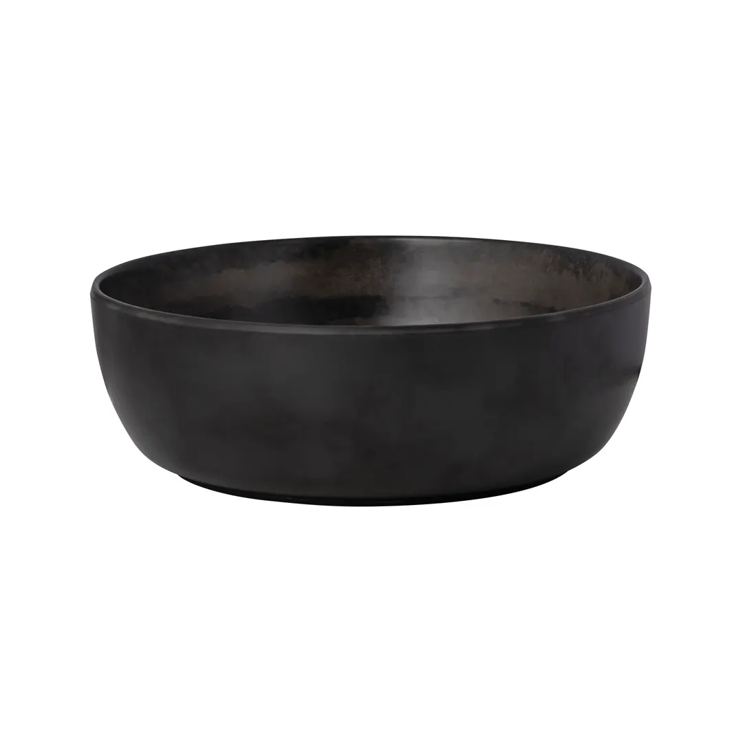 Steelite 7803ZM6003 - 49 oz Round Melamine Bowl, Black, 7.75" x 2.625", Dishwasher Safe, - 6/Case
