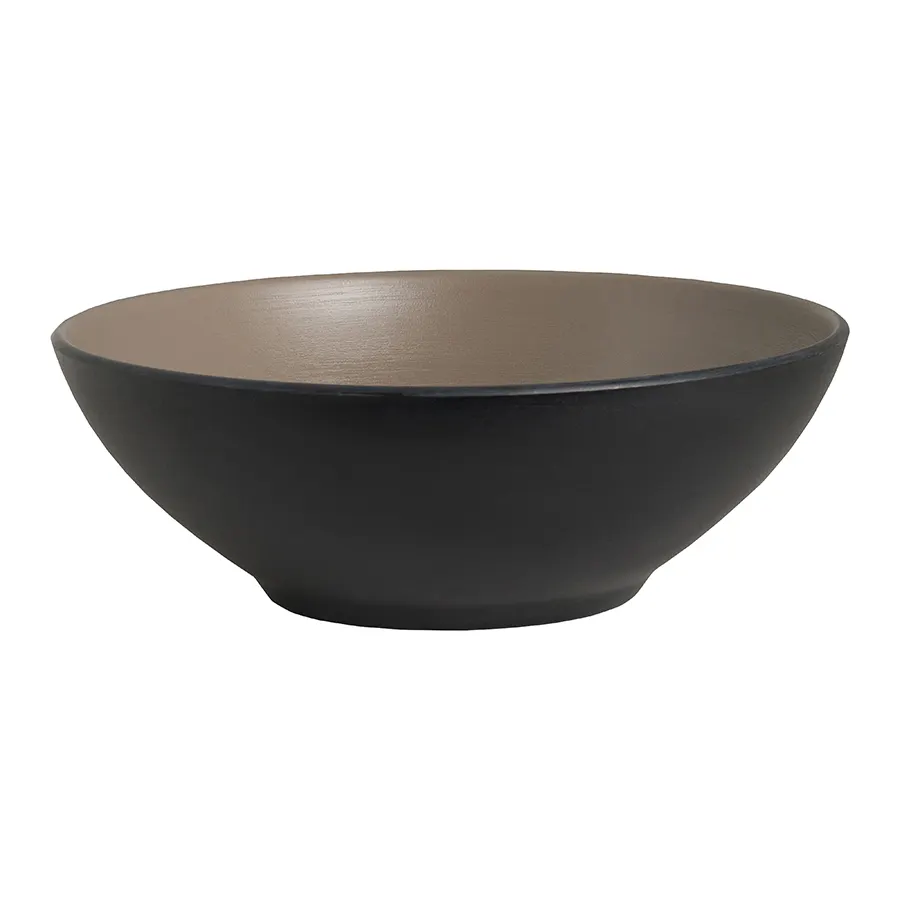 Steelite 7810JB013 - Melamine Bowl 7.25" x 2.5", 29.75 oz Baja Sandstone, Dishwasher Safe - 24/Case