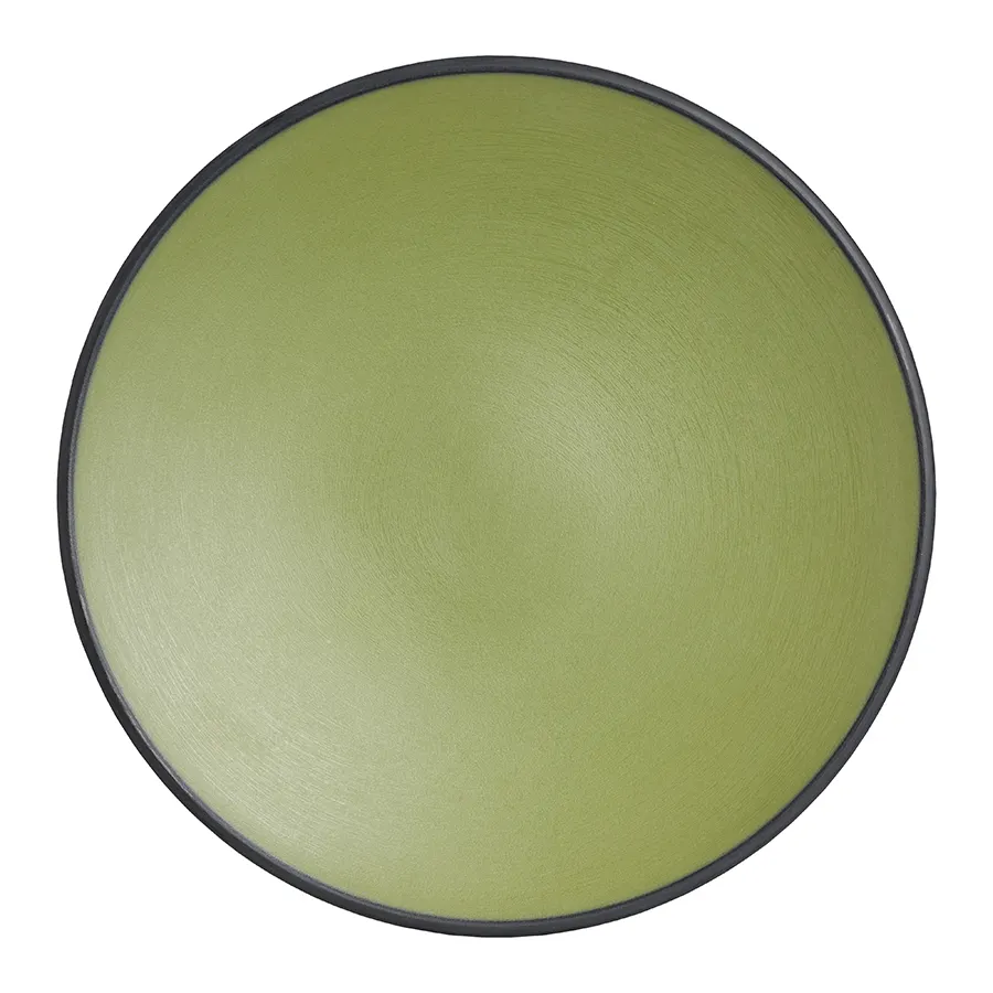 Steelite 7820JB018 - 8" x 1" Round Melamine Plate, Greens Baja Cactus, Dishwasher Safe - 24/Case
