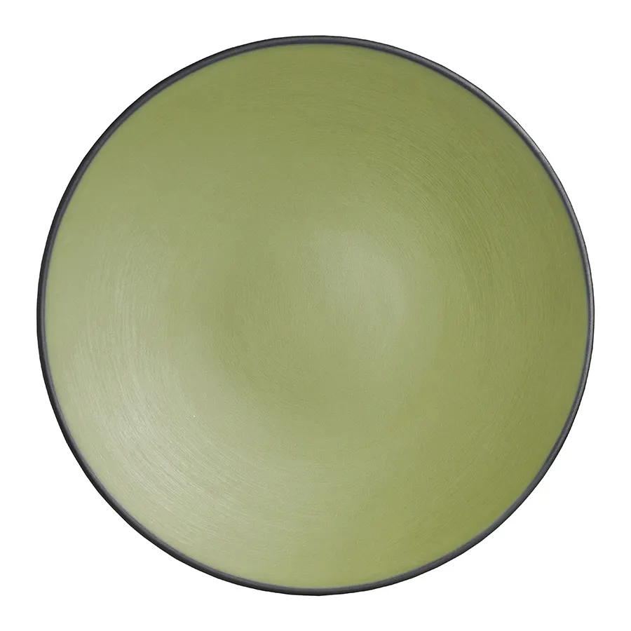 Steelite 7820JB019 - 9" Round Melamine Plate, Green, Dishwasher Safe, 8-9" Diameter - 24/Case
