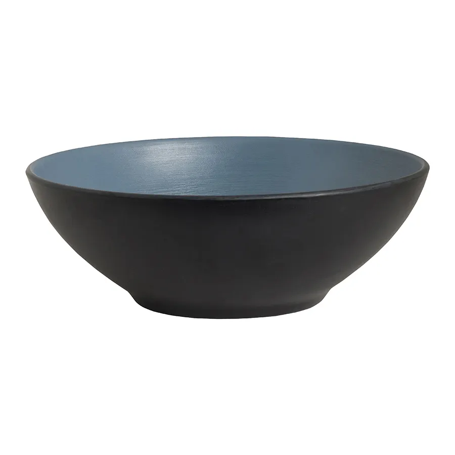 Steelite 7830JB013 - Round Melamine Bowl, Lagoon, 7.25" x 2.5" 29.75 oz, Dishwasher Safe - 24/Case