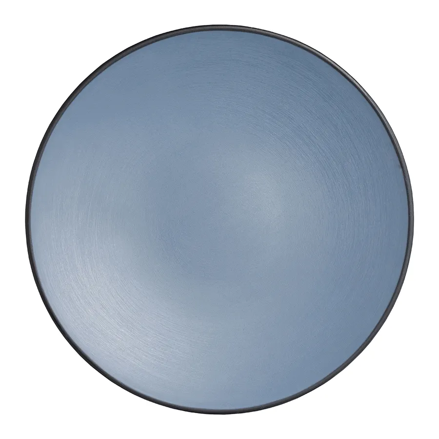 Steelite 7830JB019 Melamine Round Plate, 9" Diameter, Blues Color, Dishwasher Safe - 24/Case