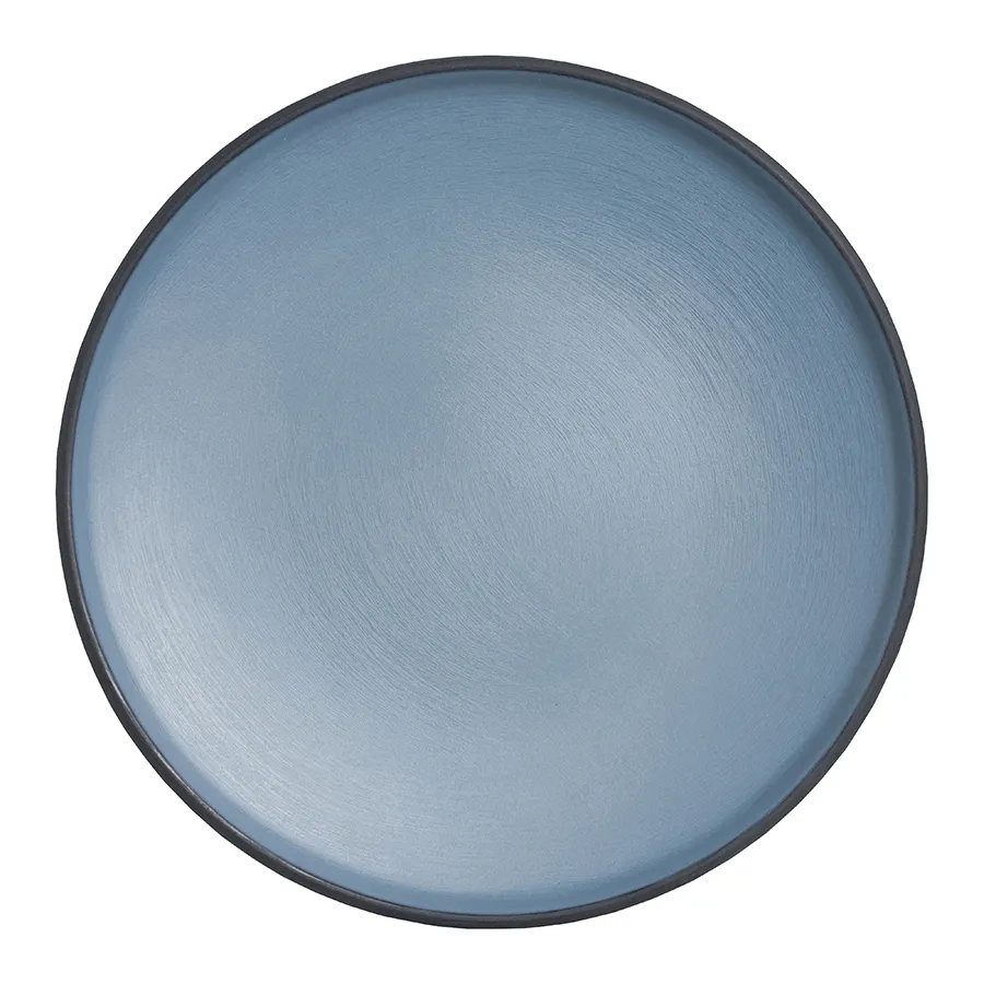 Steelite 7830JB025 - 6.625" Round Melamine Plate in Lagoon Blue, Dishwasher‑Safe - 24/Case