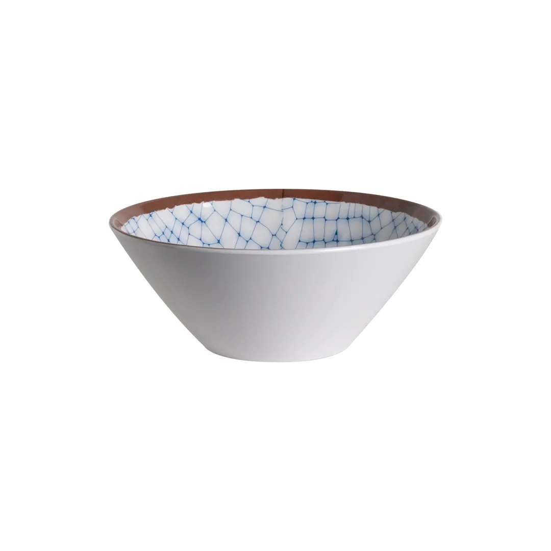 Steelite 7900BR706 - 30 oz Round Melamine Bowl, 7" Diameter x 2.75" Height, Tribeca Design, 1 Dozen