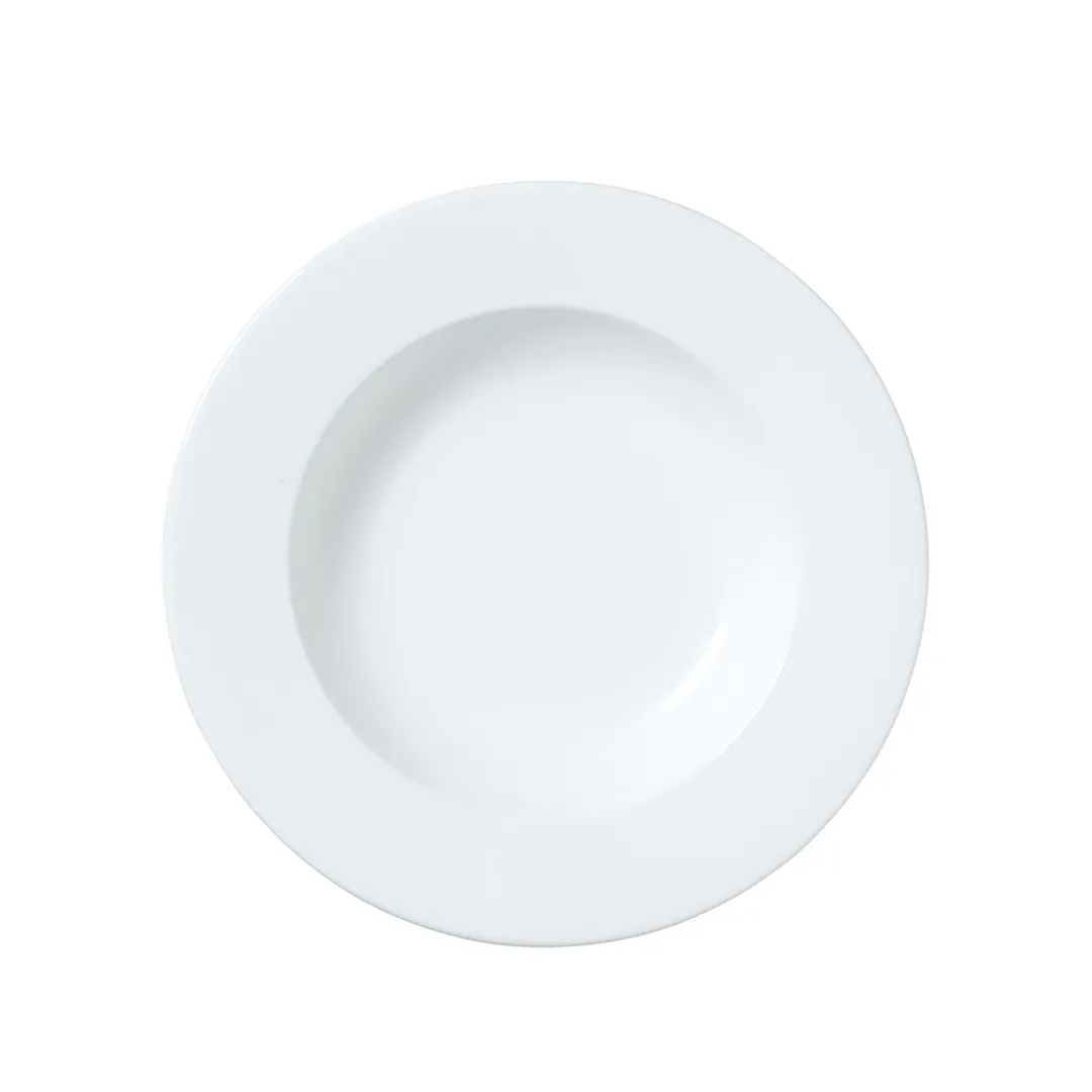 Steelite 82000AND0105 - 8" Rim Bowl, 8 oz, Classic White Bone China, General Use Round, 1 Dozen