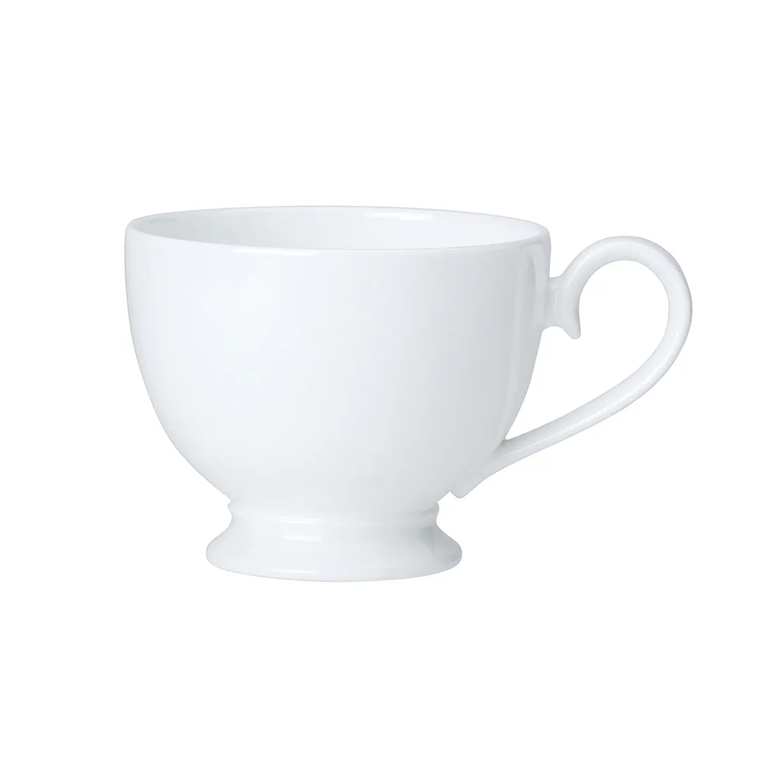 Steelite 82000AND0106 - Footed Tea Cup, 8 oz (4.75" x 3.5" x 2.75"), Bone China - 1 Dozen