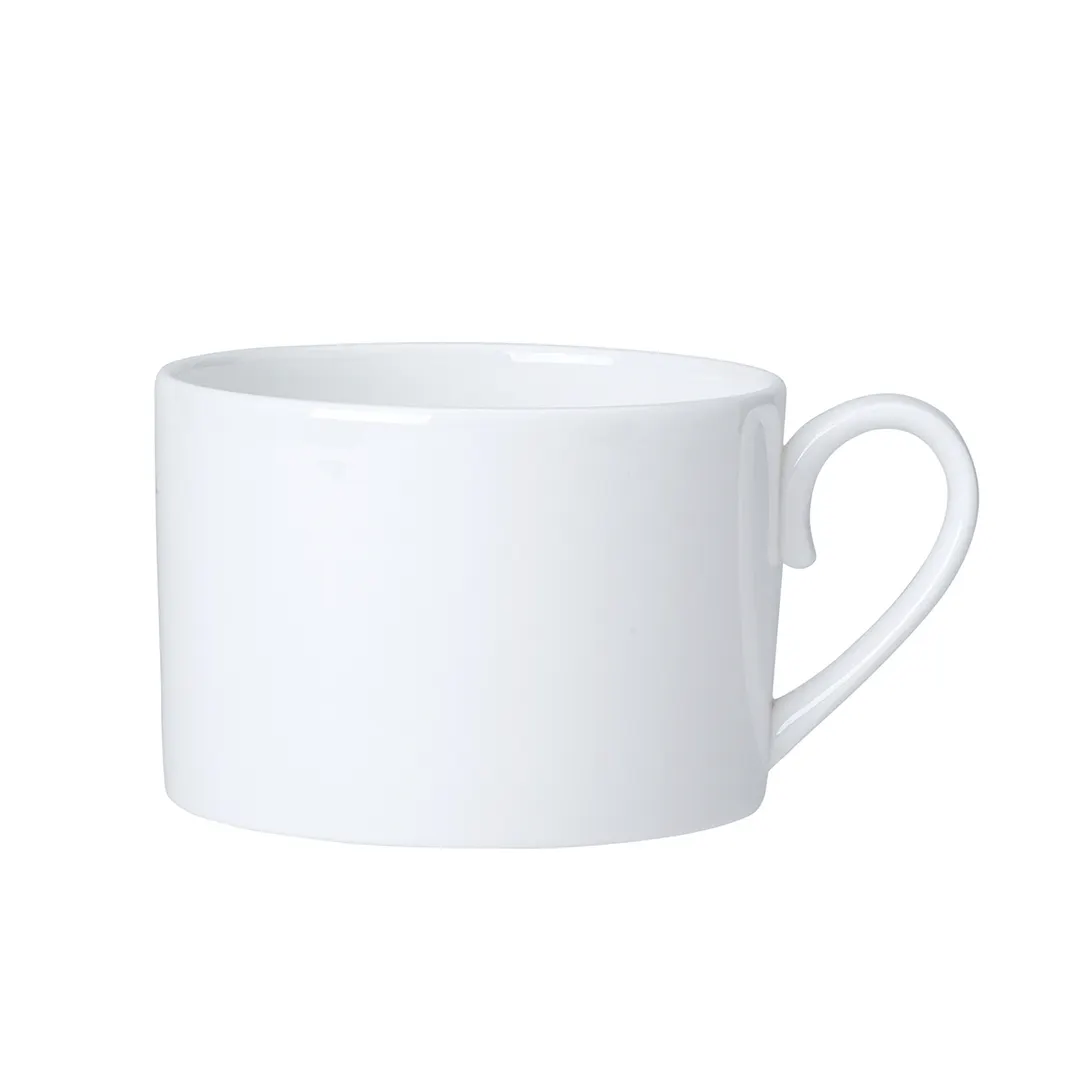 Steelite 82000AND0110 - Tea Cup Can 9oz (4.375" x 3.375" x 2.5") Bone China, White Non-Stack - 1 Dozen