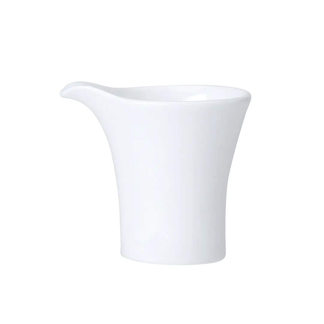 Steelite 82000AND0159 - Creamer Pitcher, 3.5 oz (2.25" x 2.5") Bone China White NoHandle - 1 Dozen