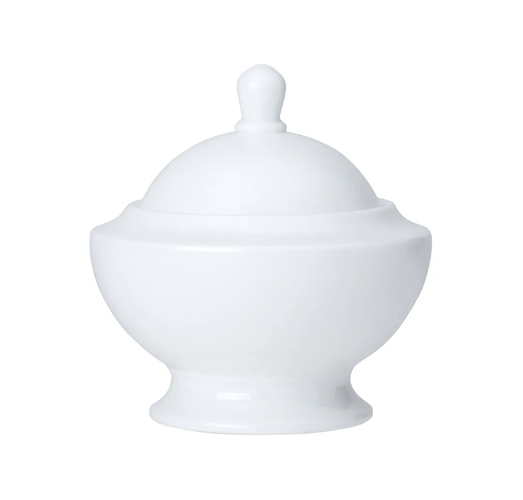 Steelite 82000AND0220 Sugar Bowl Lid, 3.0" x 2.375", White Bone China, William Edwards - 1 Dozen