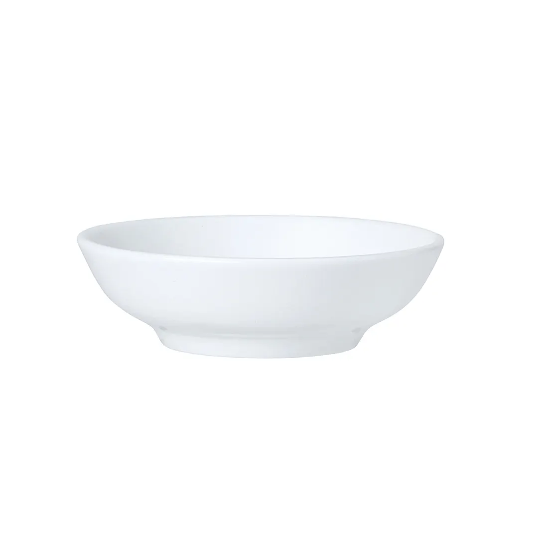 Steelite 82000AND0238 Butter Dish, 3.0" x 1.0" White Bone China Round - 1 Dozen