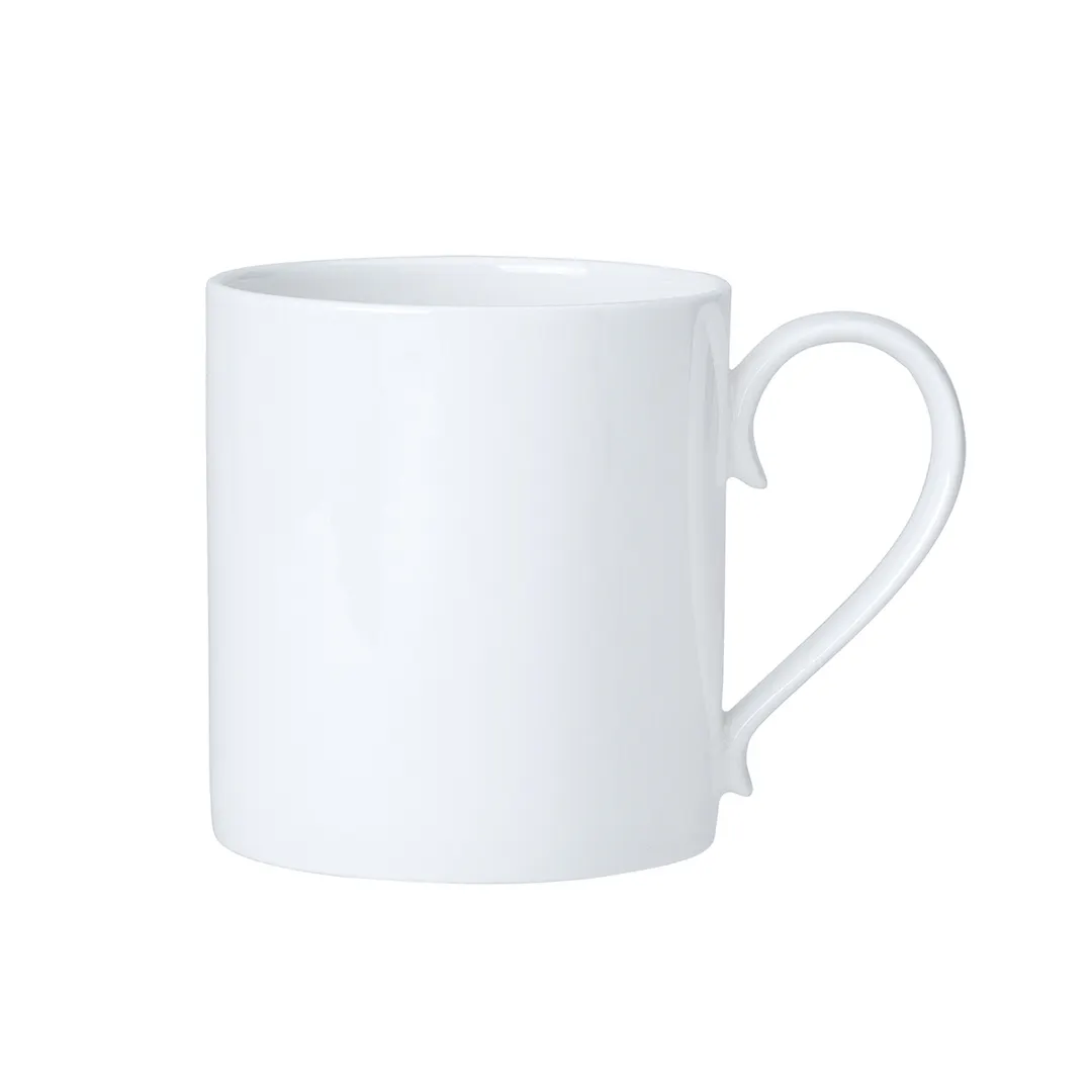 Steelite 82000AND0281 China Mug - 12.25 oz Bone China, Coupe White, 5.0" x 3.25" x 3.5" - 1 Dozen