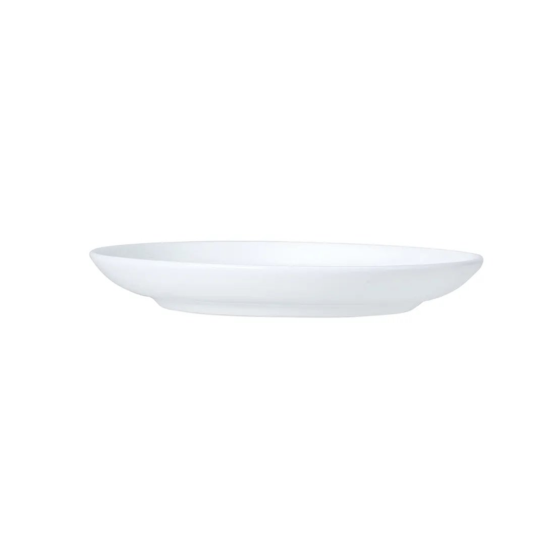 Steelite 82000AND0295 Butter Dish – Round Bone China Coupe White, 4.75" x 0.625", 1 Dozen