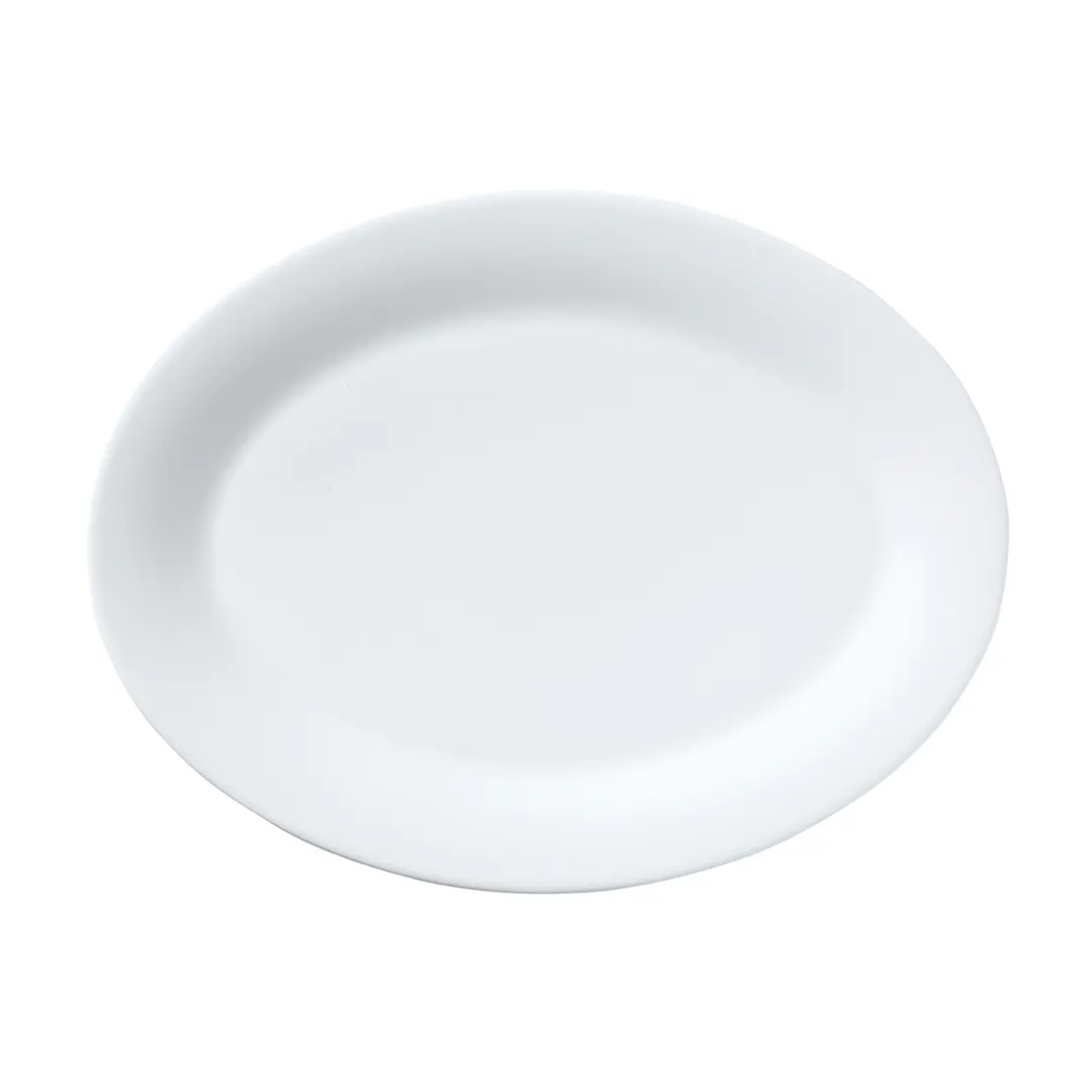 Steelite 82000AND0322 Oval Bone China Platter, 14.5" x 11.0" x 1.25" (13"), Sold Per Case - 6/Case