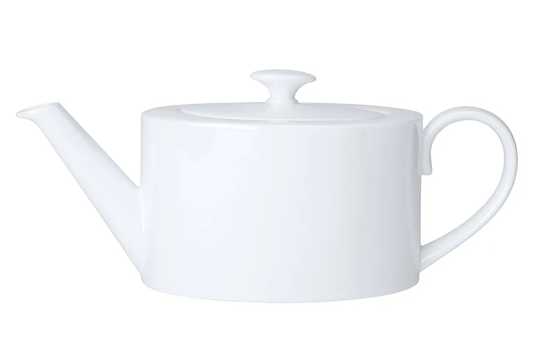 Steelite 82000AND0333L Teapot Lid, 4.5" x 3.0" x 1.5", Coupe White Bone China - 6/Case