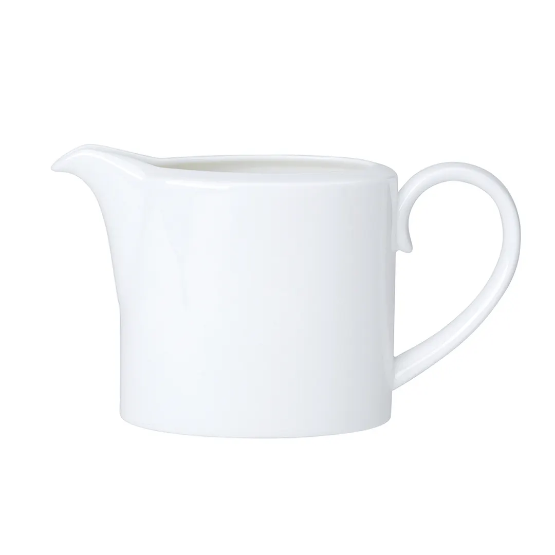 Steelite 82000AND0334 Creamer Pitcher 12.375 oz BoneChina White 5" x 2.6" x 4" Handle - 1 Dozen