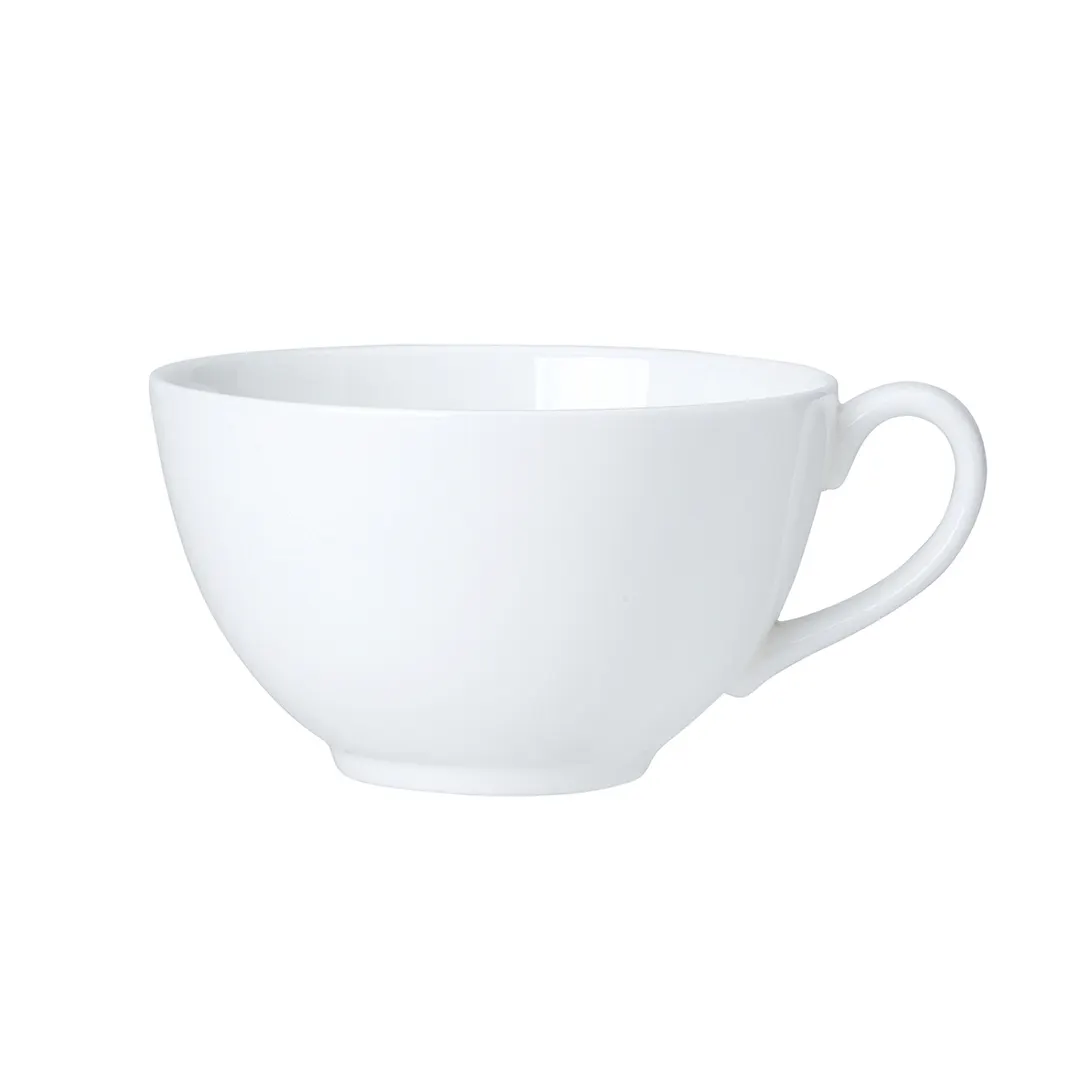 Steelite 82000AND0411A - Tea For One Cup, 9 oz 5"x4"x2.5", Bone China, Coupe White, Non‑Stk - 6/Case