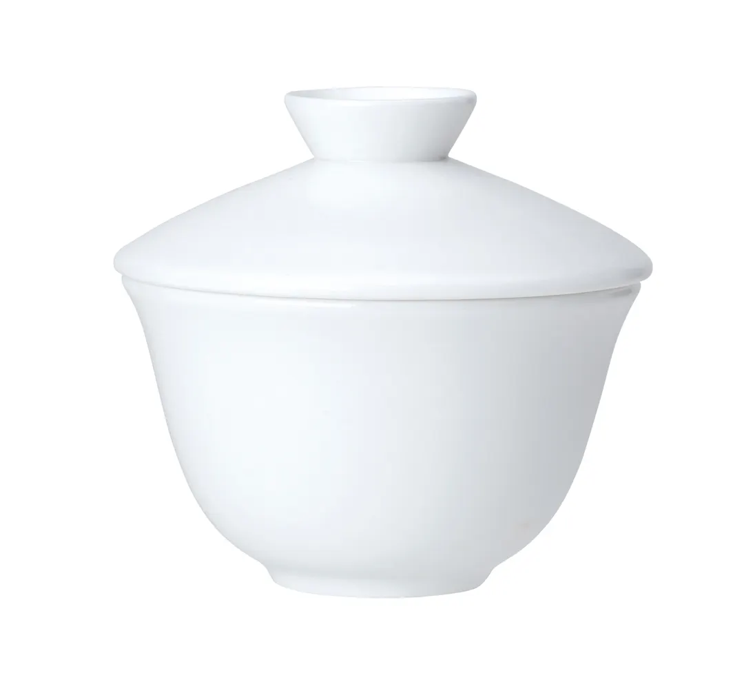 Steelite 82000AND0426 Oriental Cup, 5.5 oz (3.75" x 3.5"), White China, Edwards Design - 1 Dozen