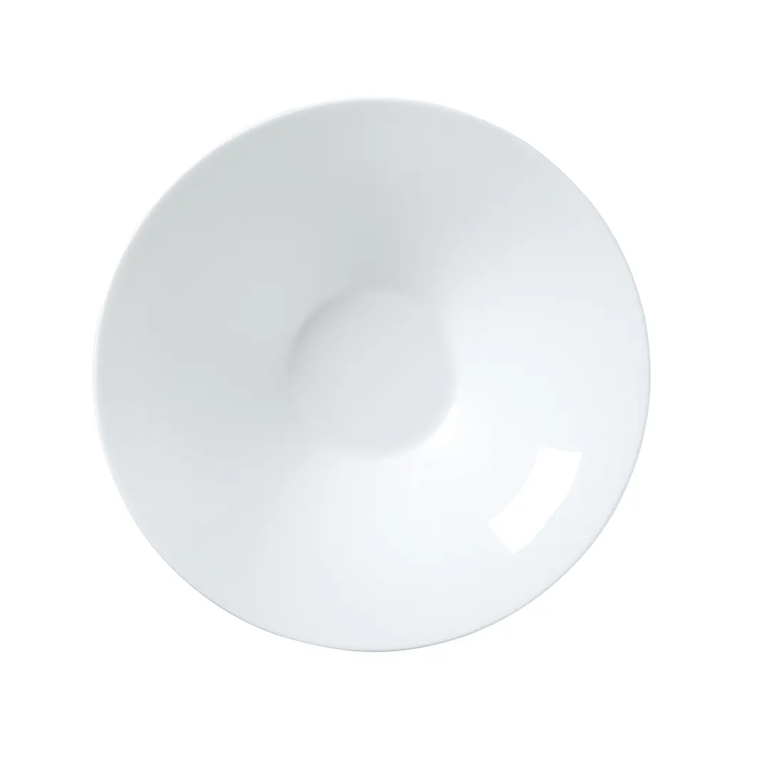 Steelite 82000AND0512 Bone China Bowl, 9" Diameter, 21 oz, White Snipe Deco, General - 1 Dozen
