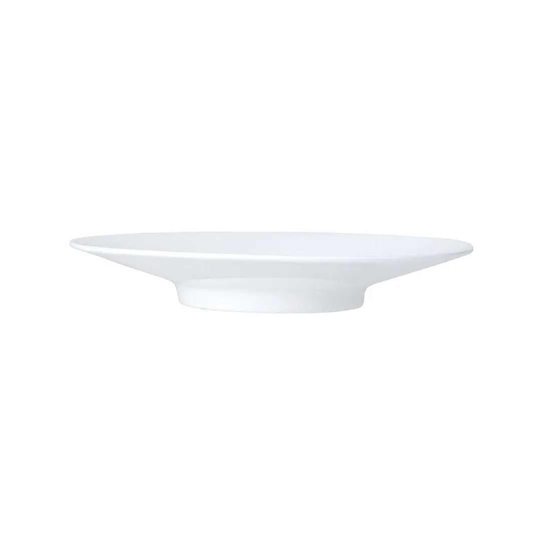 Steelite 82000AND0516 Tea Saucer, 6.0" x 1.0" Round White Bone China, Snipe Deco Finish - 1 Dozen