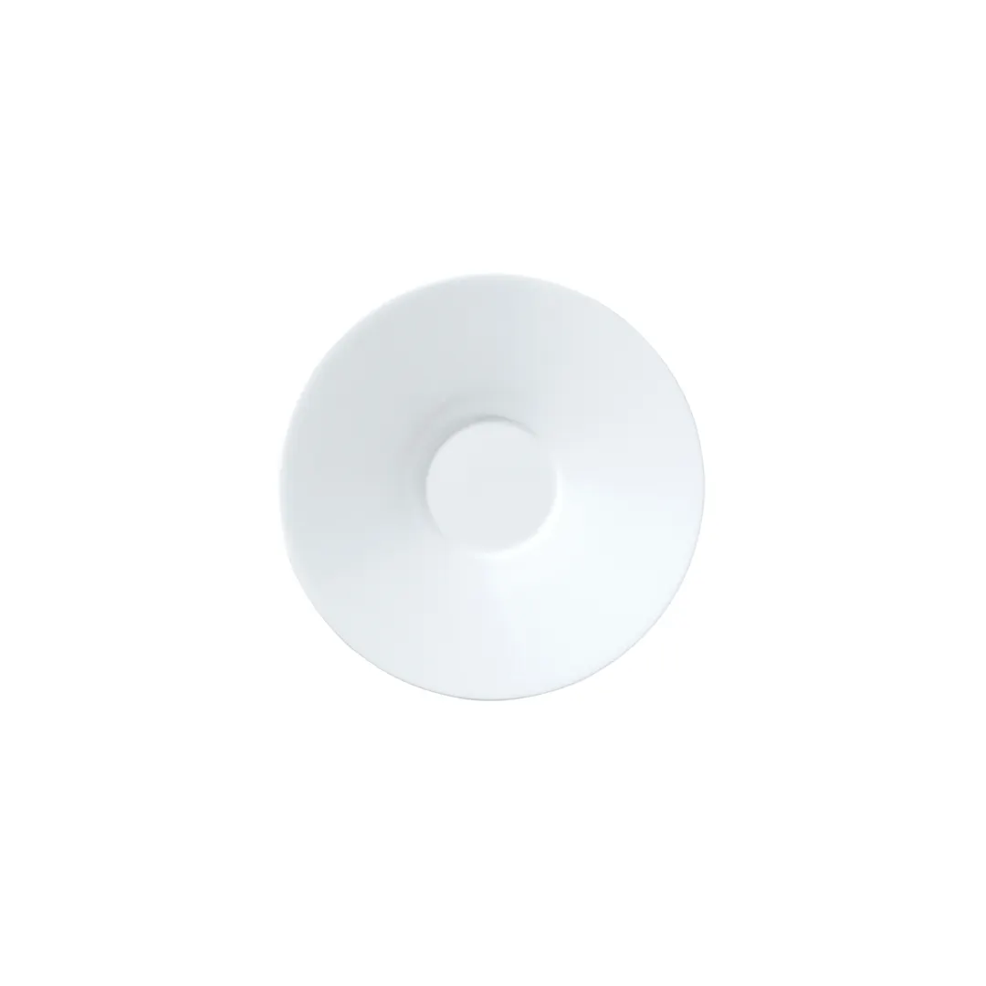 Steelite 82000AND0516 Tea Saucer, 6.0" x 1.0" Round White Bone China, Snipe Deco Finish - 1 Dozen